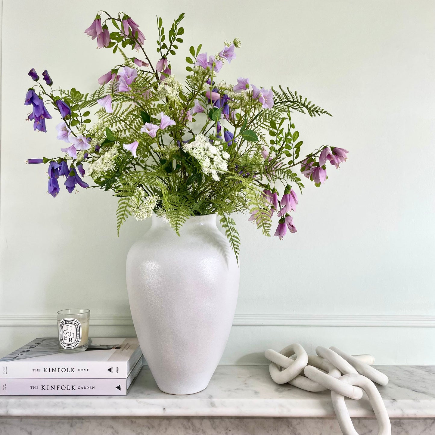 Faux Flower Campanula Bouquet