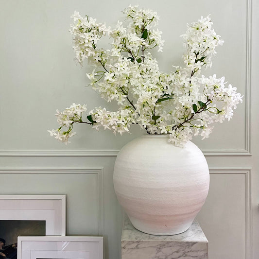 Faux White Lilac Spray Branches