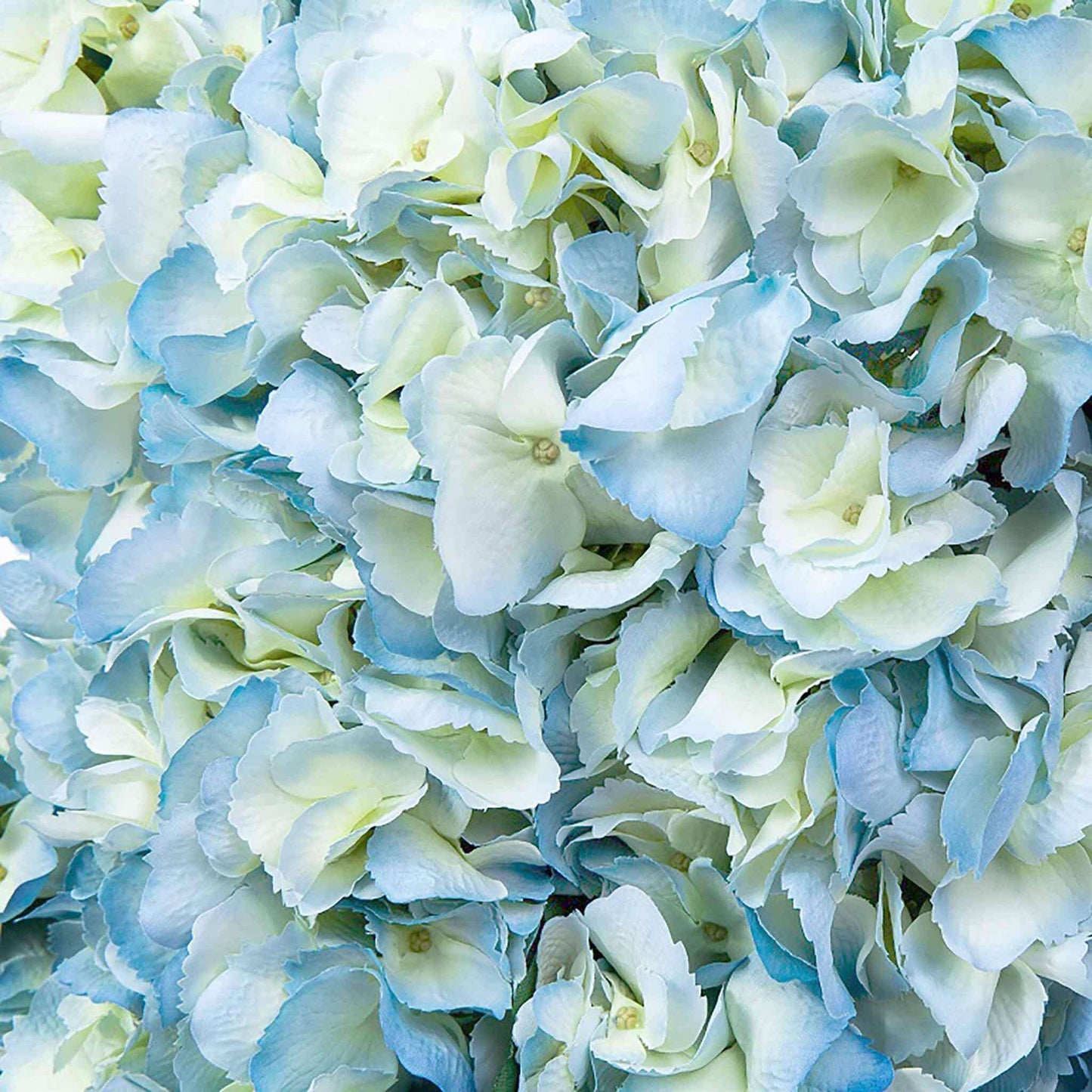 Luxury pale blue faux hydrangeas