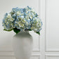 Artificial Blue Hydrangeas In Vase