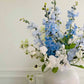 Faux Blue Delphinium Bouquet