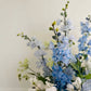 Faux Blue Delphinium Bouquet