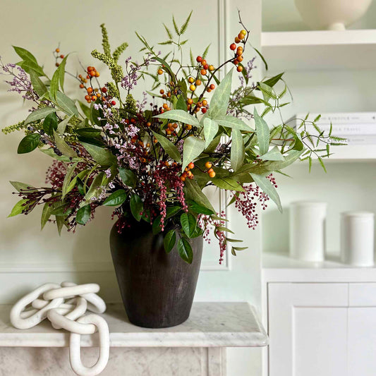 Large Winter Faux Berry Bouquet