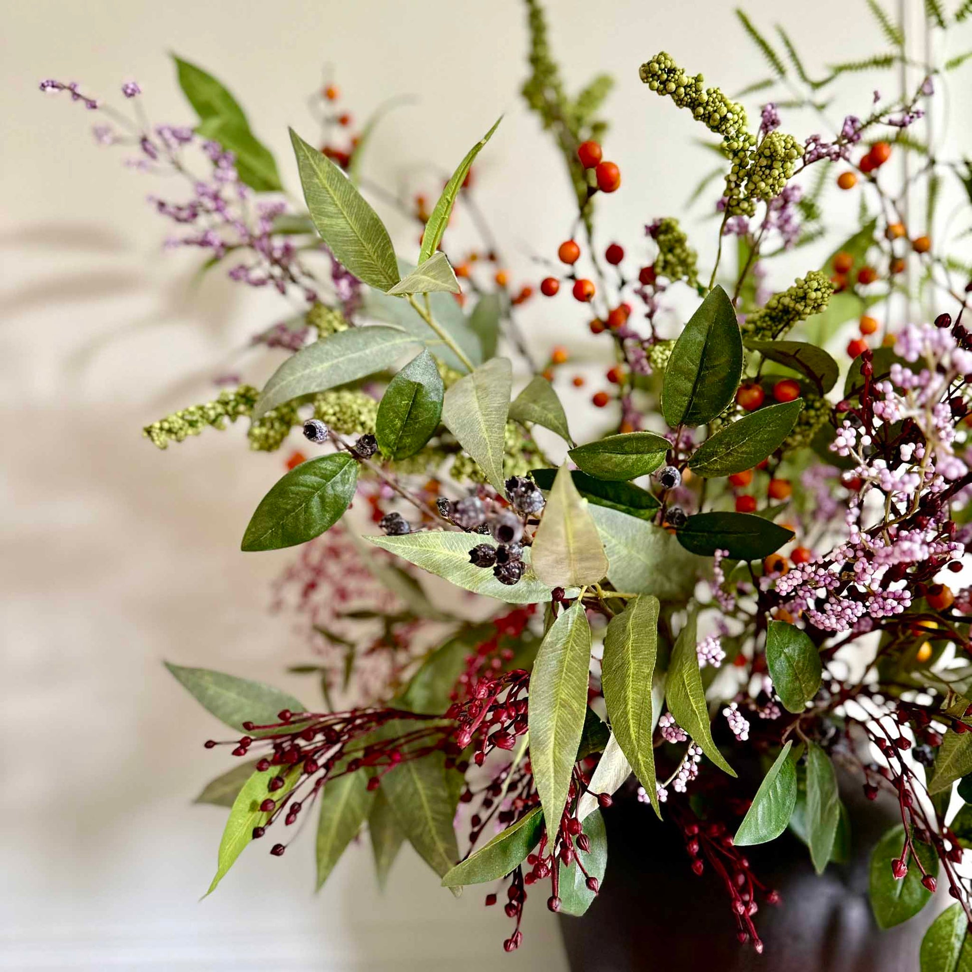 Luxury Artificial Berry and Foliage Bouquet