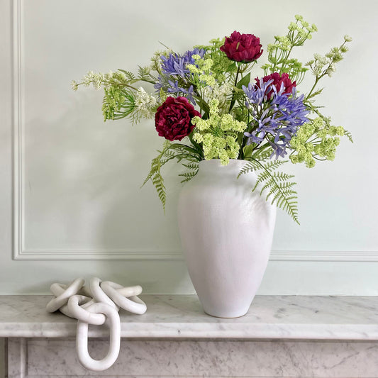 Real Touch Peonies and Agapanthus Arrangement