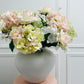 Faux Pistachio Hydrangea & Rose Bouquet