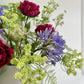 Faux Peony and Agapanthus Flower Bouquet
