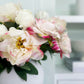 Artificial White Pink Peony Stems