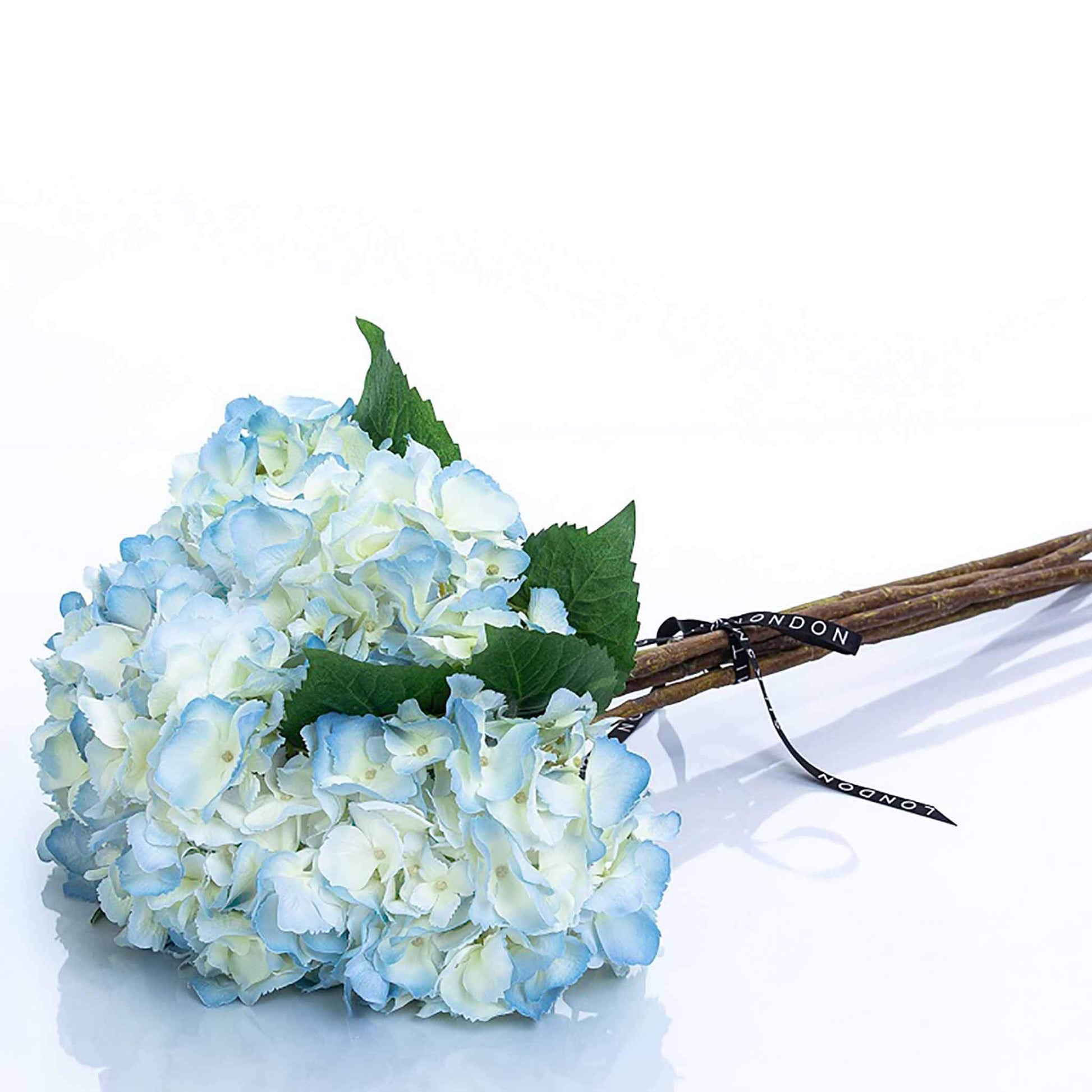 Luxury pale blue faux hydrangea bouquet