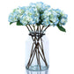 Large luxury pale blue faux hydrangea bouquet