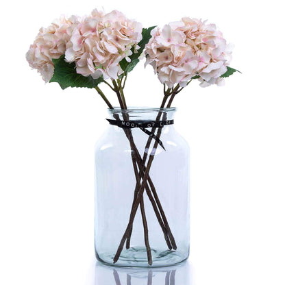 Luxury pale pink faux hydrangea medium bouquet
