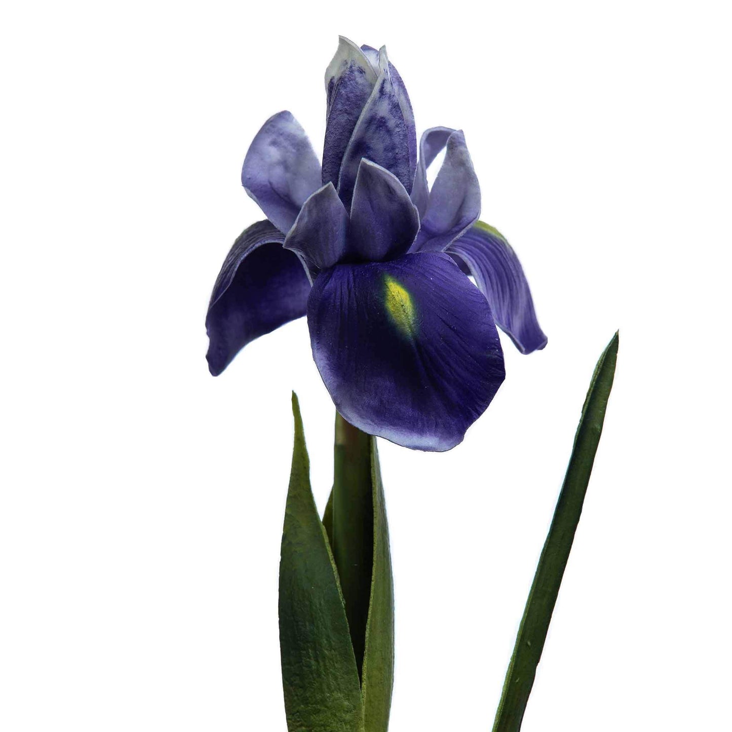 Real Touch Faux Iris Flower Stem Violet