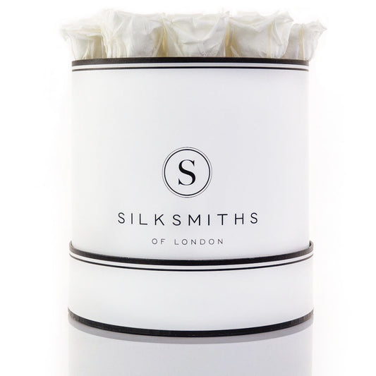 White Eternal Roses in Luxury Gift Box