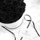 Black Eternal Roses With Gift Card