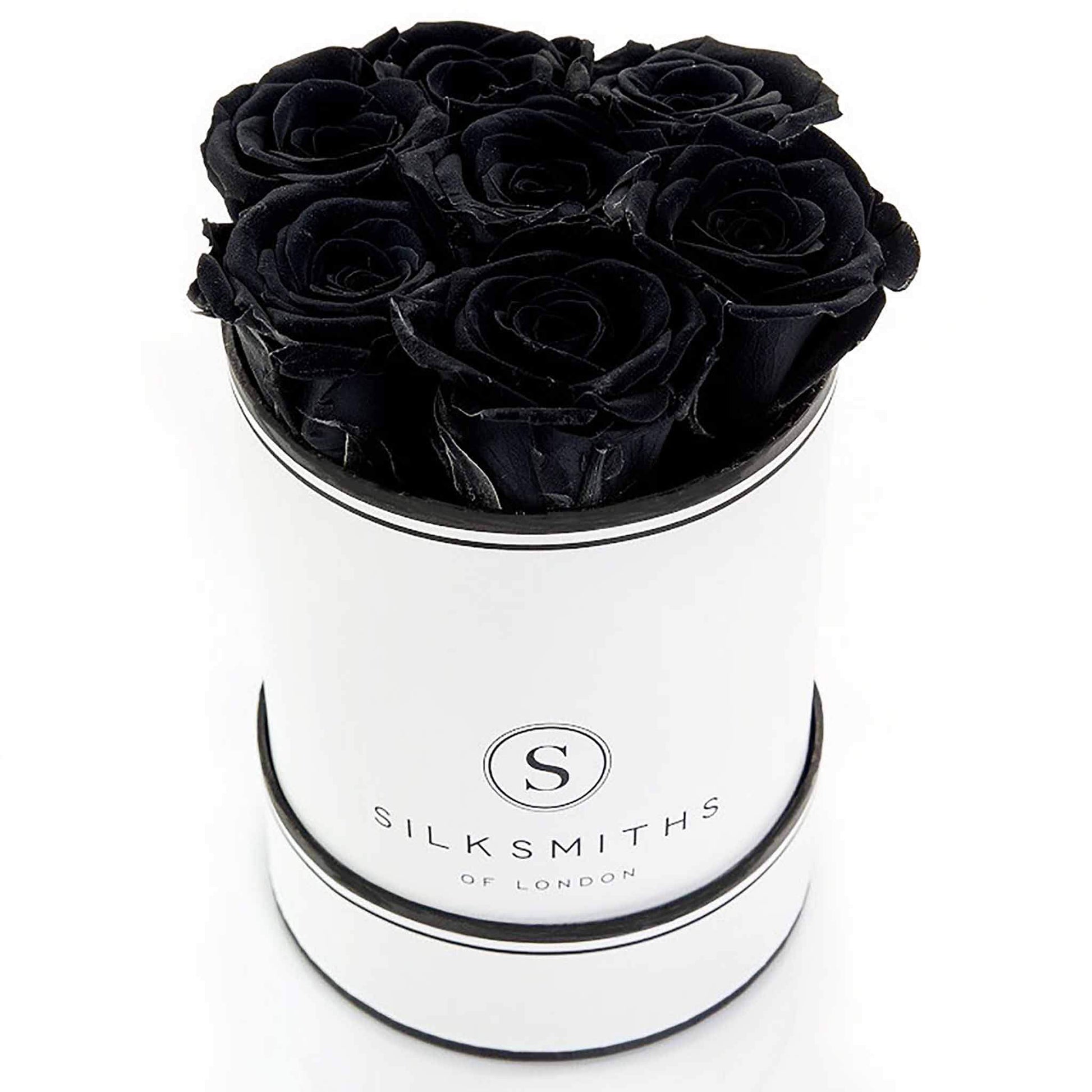 Small Gift Box of Black Eternal Roses
