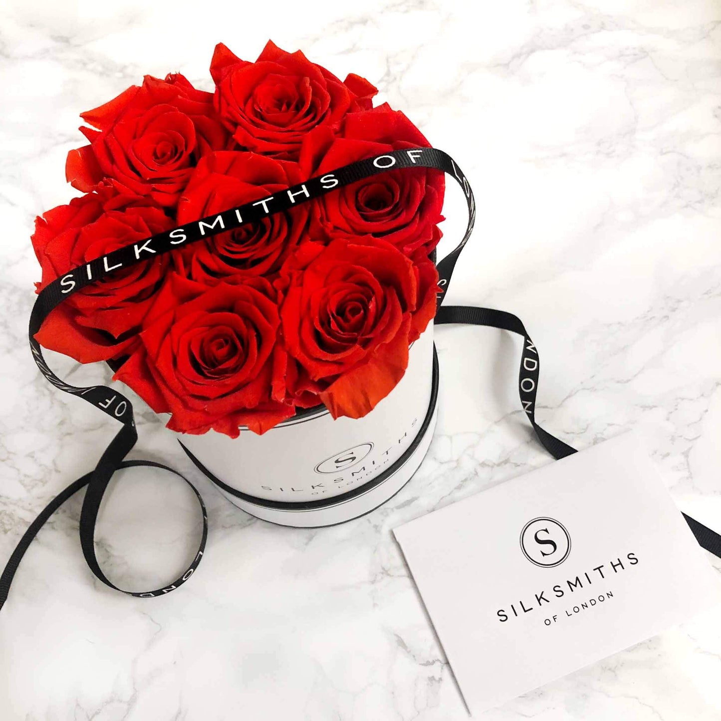 Small Red Eternal Roses with Gift Card