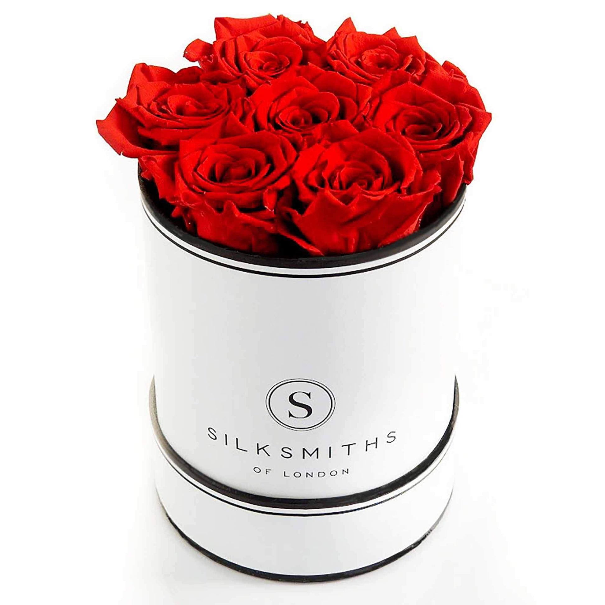 Red Eternal Roses in Small Monochrome Gift Box